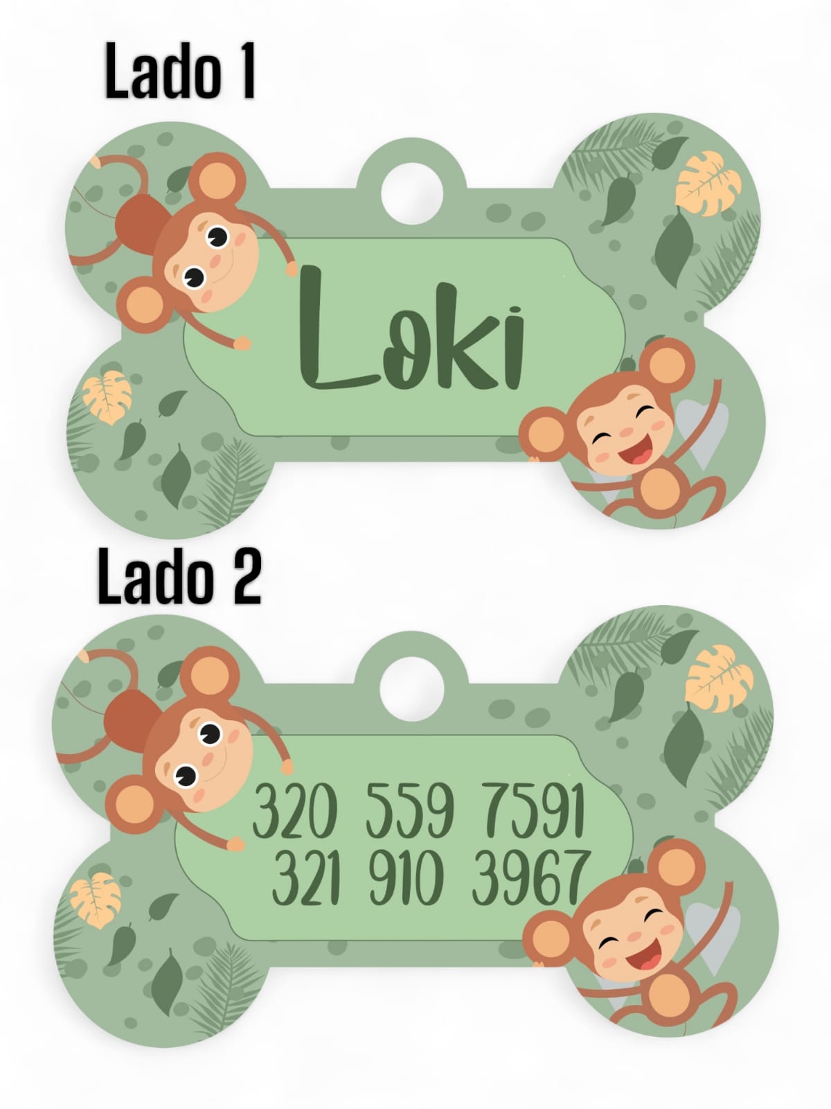 Placas de Identificación Caracoles Elefantes