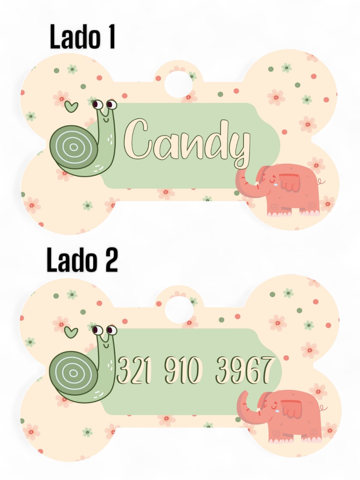 Placas de Identificación Monos Verdes