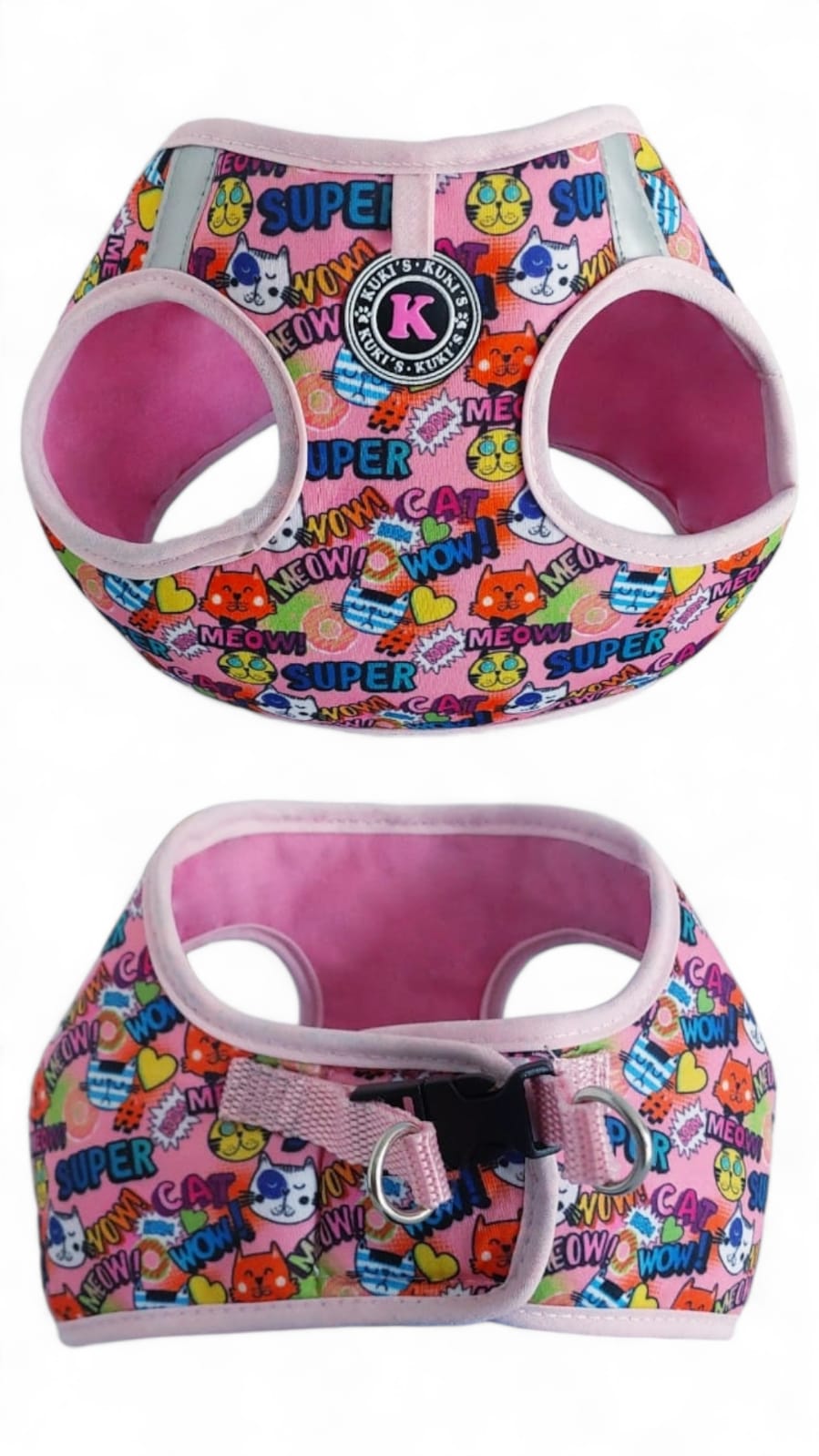 Pechera Para Gatos Meow Rosa