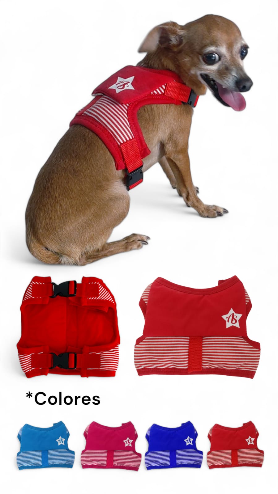 Pechera Para Perros Con Cuello Marinero
