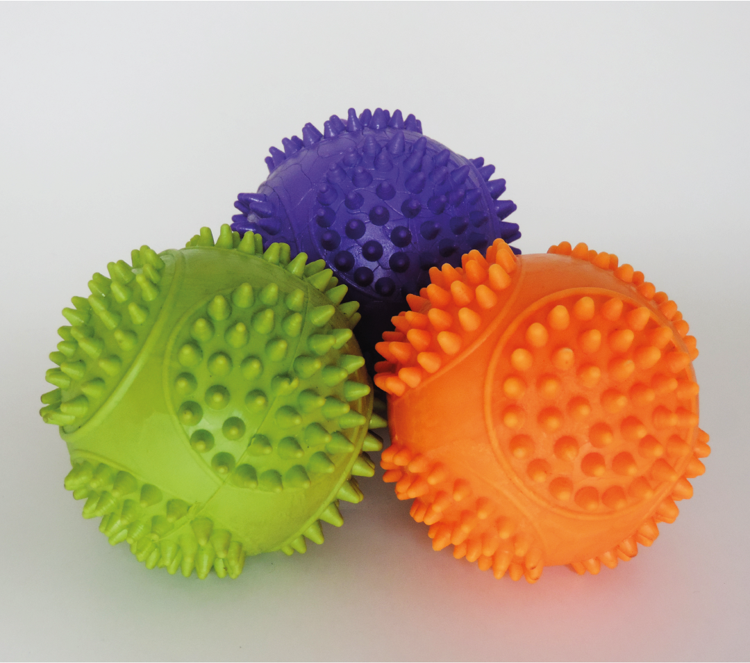 Pelota plástica maciza spin