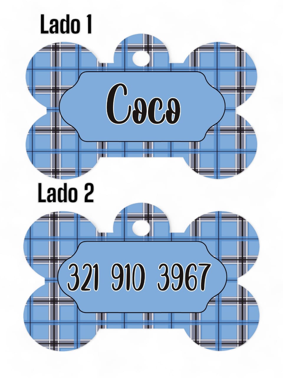 Placas de Identificación Escocesa Celeste