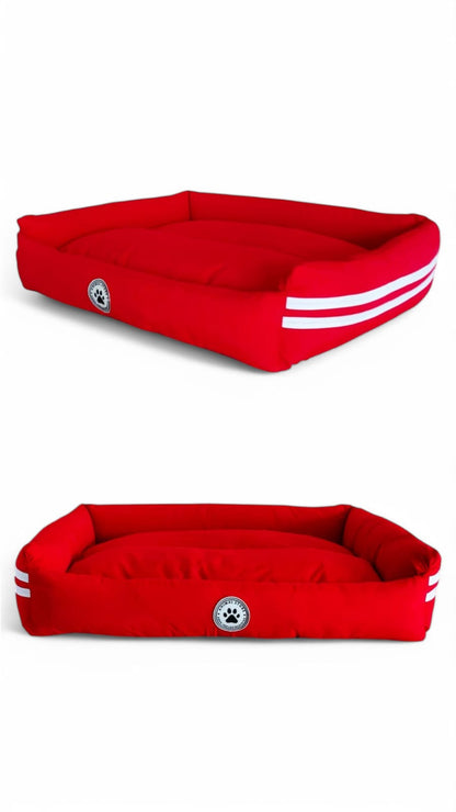 Cama para perros y gatos pequeños a medianos en material antifluido lavable con cremalleras. Tela fresca