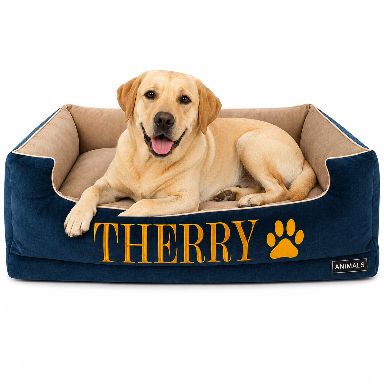 Cama Premium Personalizada Para Perros + GRATIS ACCESORIO
