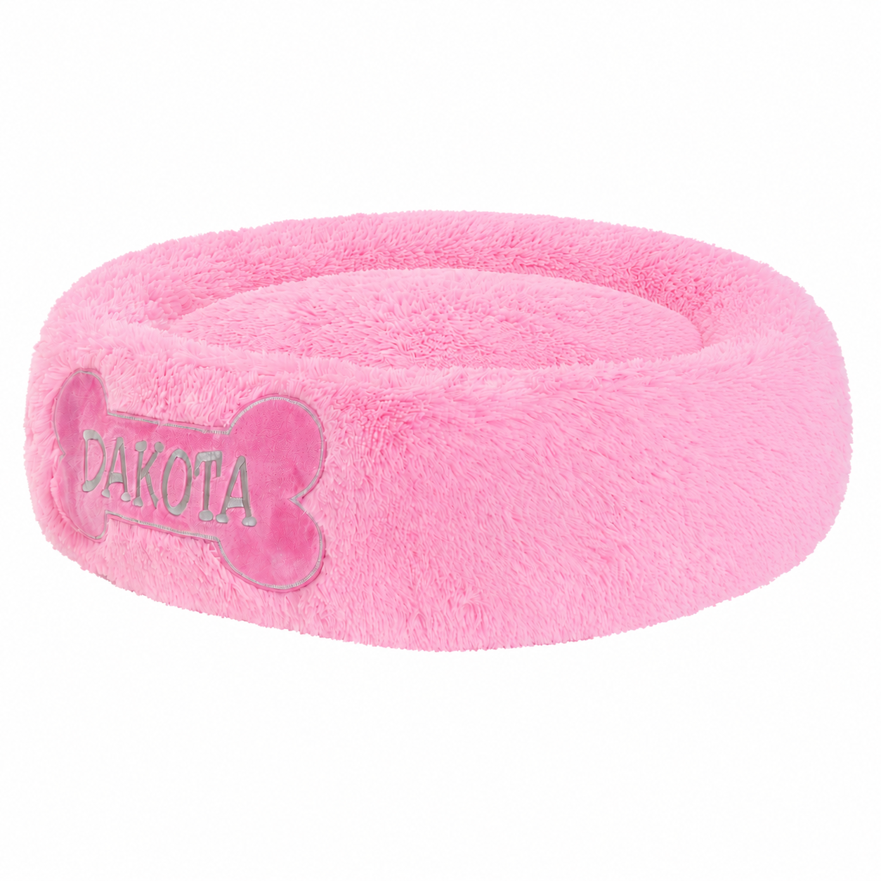 Cama Dona Antiestrés Personalizada Para Perros y gatos Color Rosado