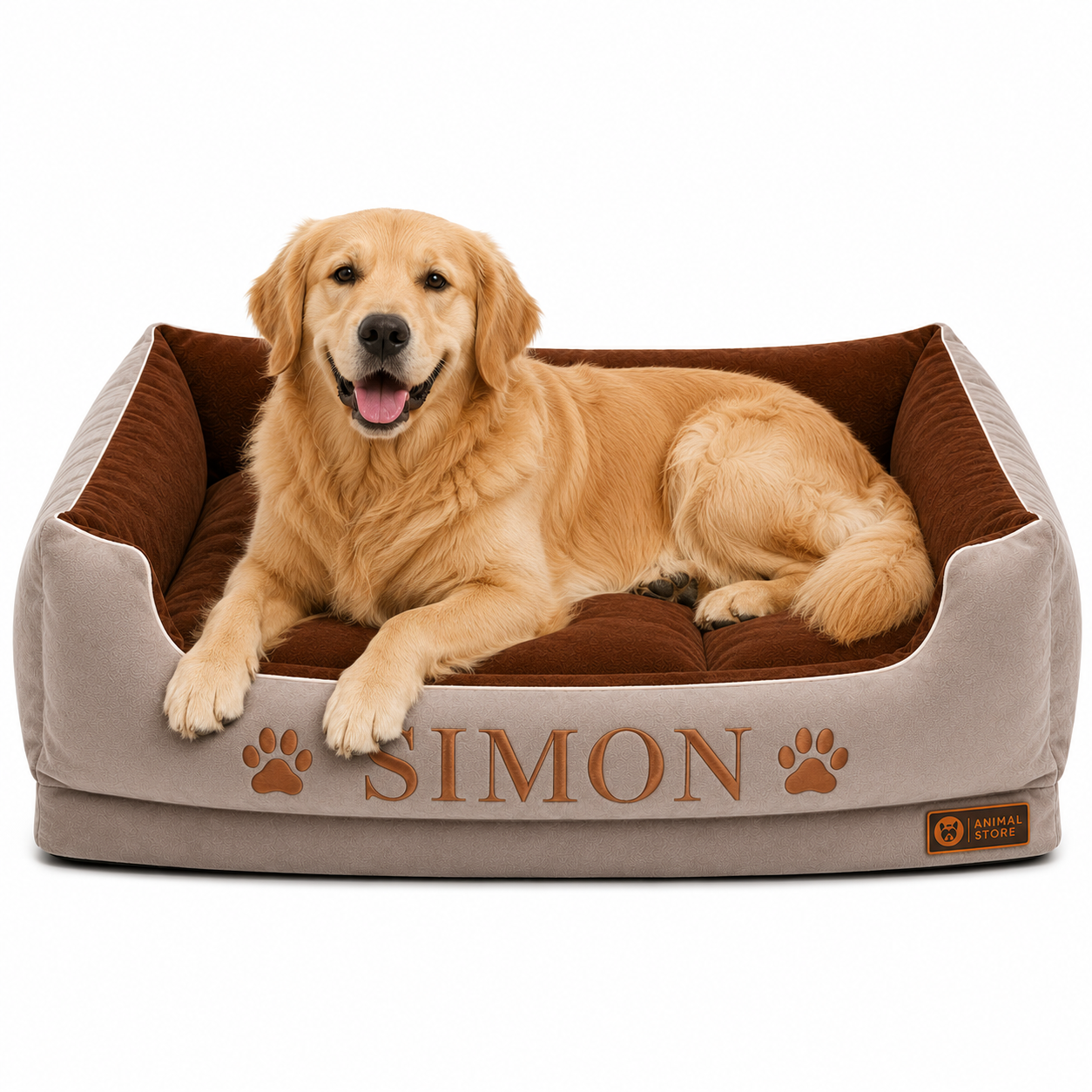 Cama Premium Personalizada Para Perros + GRATIS ACCESORIO