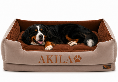 Cama Premium Personalizada Para Perros + GRATIS ACCESORIO