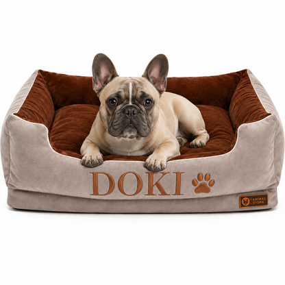 Cama Premium Personalizada Para Perros + GRATIS ACCESORIO