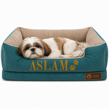Cama Premium Personalizada Para Perros + GRATIS ACCESORIO