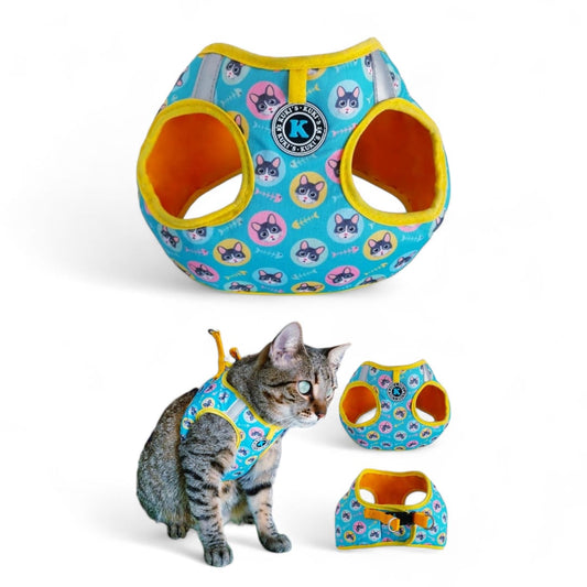 Pechera Para Gatos Caritas Cat Verde