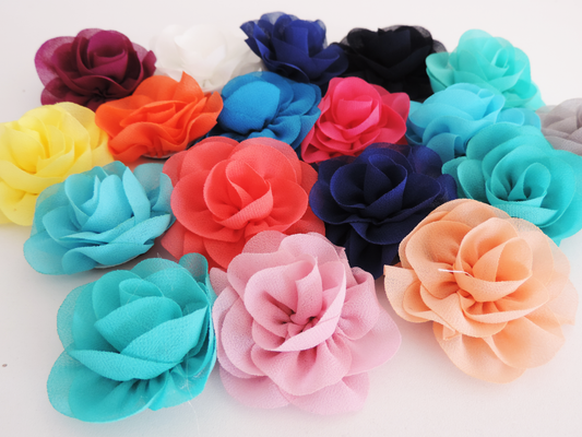 Flor decorativa para collar x 3