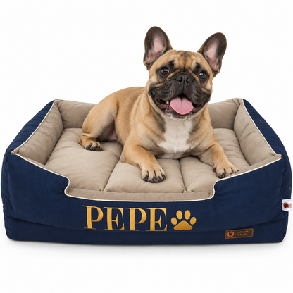Cama Premium Personalizada Para Perros + GRATIS ACCESORIO