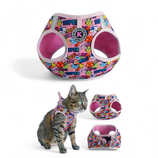 Pechera Para Gatos Meow Rosa