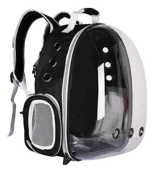 Maleta Transportadora Transparente para Gatos Color Negro