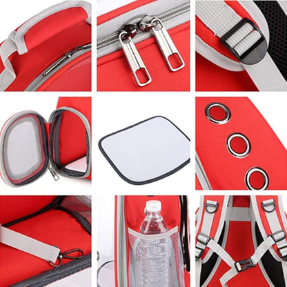 Maleta Transportadora Transparente para Gatos Color Azul